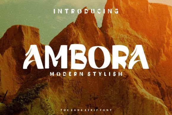 Ambora Display Font for Creative Product Makers