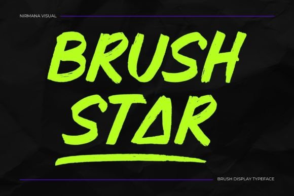 Brush Star Font: Modern Display Typography for Web Designers