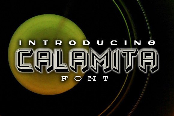Calamita Font for Bold, 3D Display Branding