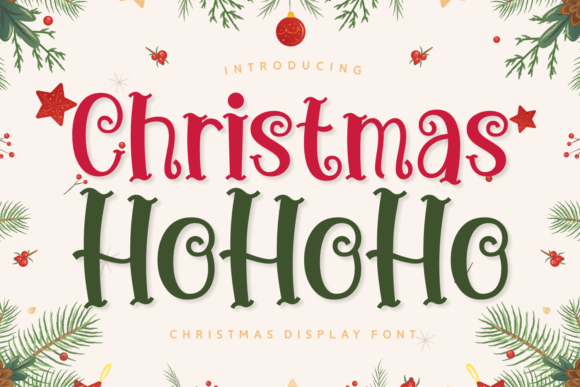 Christmas Ho Ho Ho Font for Festive Editorial Design