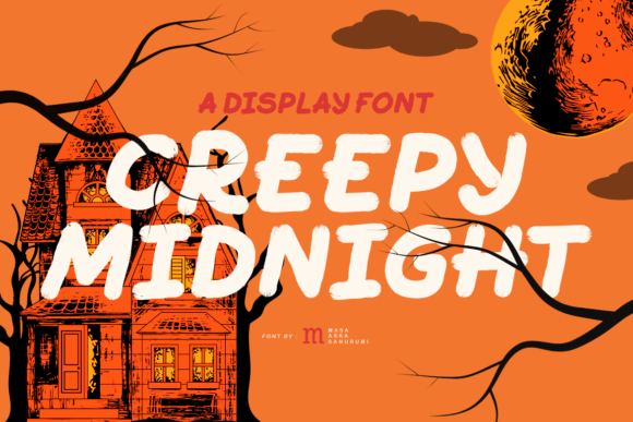 Creepy Midnight: A Spooky Display Font for Creative Branding