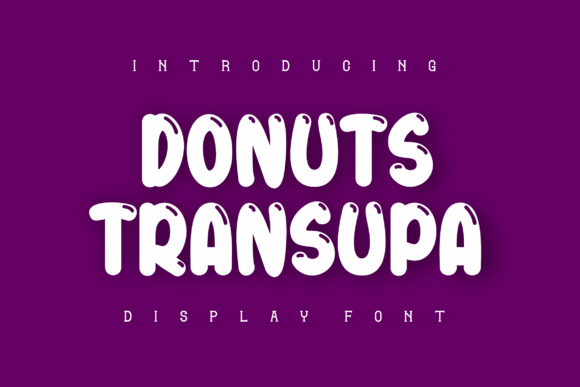Donuts Transupa Font for Creative Product Makers