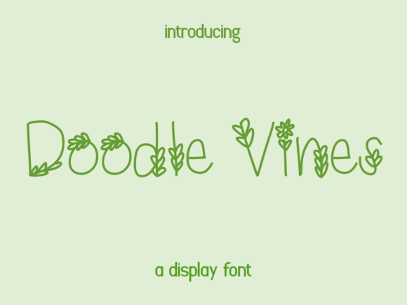 Doodle Vines Font Review: A Botanical Display Typeface for Creative Projects