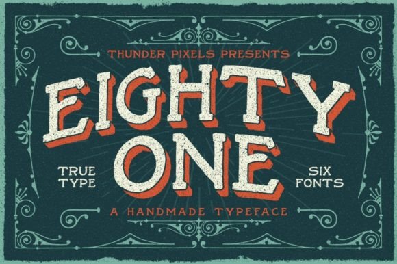 Eighty One Font: A Vintage-Style Display Typeface for Marketers