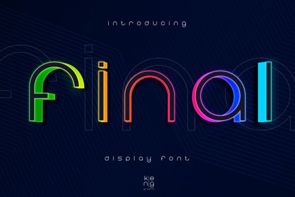 Final Display Font for Modern Editorial Design