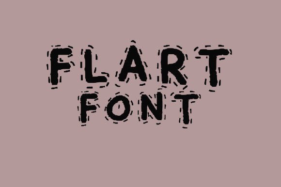 Flart Display Font for Playful Web Design