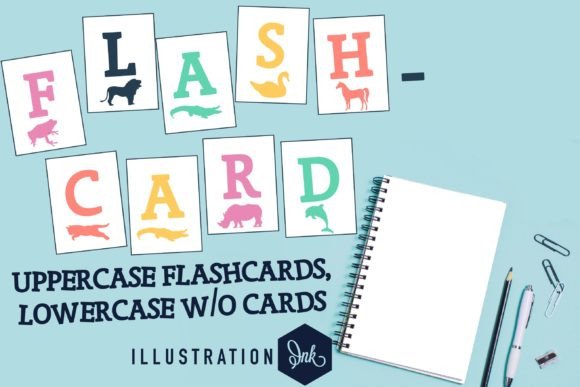 Flashcard Font for Creative Makers and Shop Owners