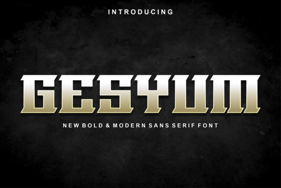 Gesyum Font: A Modern Display Typeface for Crafters and Creative Sellers
