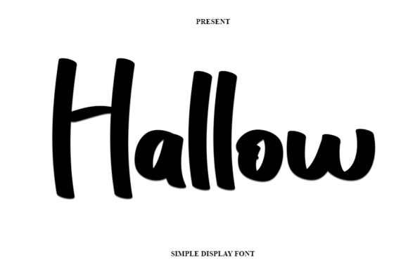 Hallow Font: Modern Handwritten Typography for Digital Design