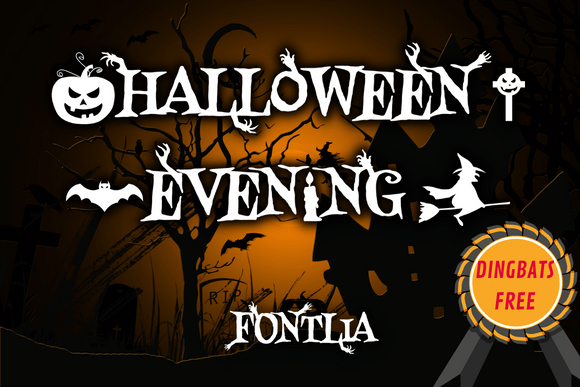 Halloween Evening Font for Spooky Editorial Design