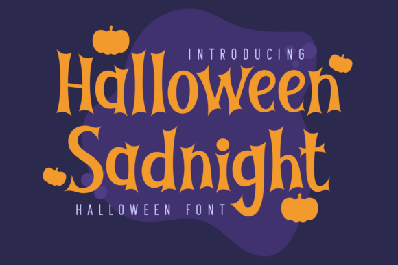 Halloween Sadnight Font for Spooky and Playful Branding Projects