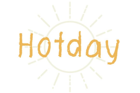 Hot Day: A Bold Display Font for Creative Projects