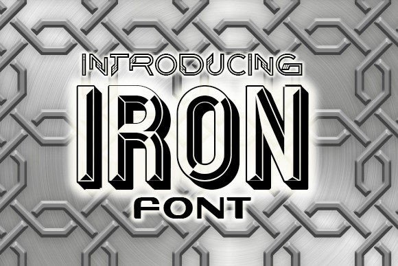 Iron Font: A Bold 3D Typeface for Better Branding