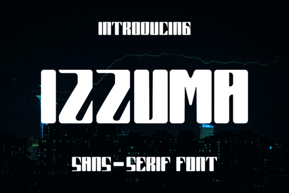 Izzuma Display Font for Creative Makers and Shop Owners