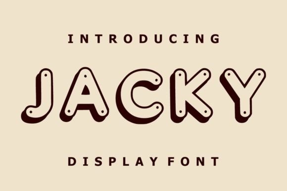 Jacky Display Font for Editorial Design and Creative Typography