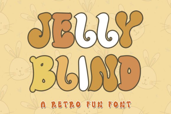 Jelly Blind Font for Retro-Inspired Web Design