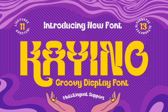 Kayino Font: A Retro Display Typeface for Editorial Design