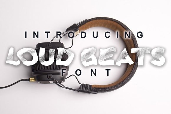 Loud Beats Display Font for Editorial Design