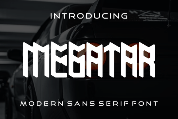 Megatar Display Font for Creative Makers and Product Designers