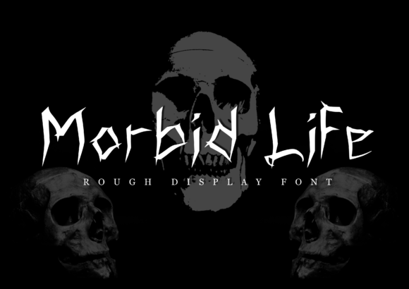 Morbid Life Font: A Spooky Display Typeface for Editorial Design
