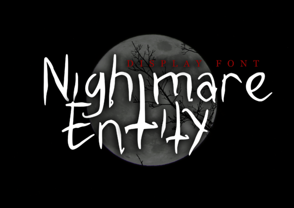 Nightmare Entity Font for Spooky Branding and Halloween Design