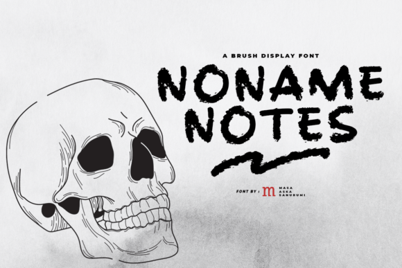 Noname Notes Font: A Spooky Display Typeface for Bold Branding