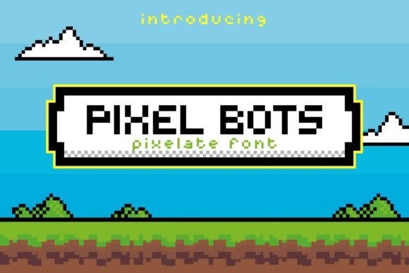 Pixel Bots Font: A Retro Display Typeface for Creative Projects
