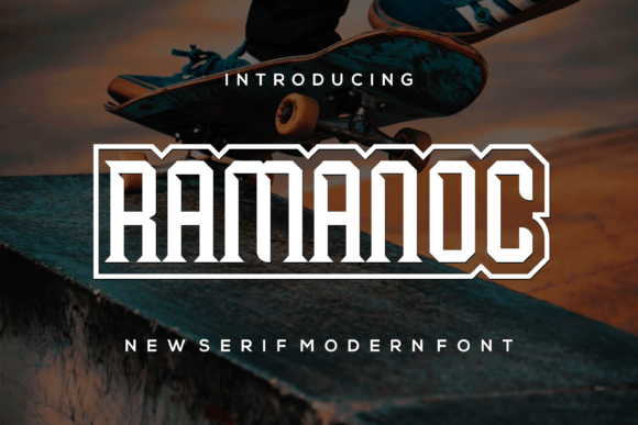 Ramanoc Display Font for Creative Product Design