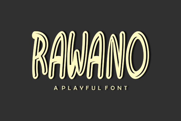 Rawano Display Font for Playful and Professional Web Design