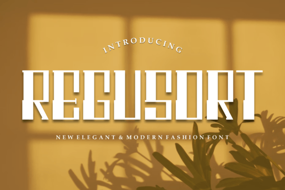 Regusort Font: A Modern Display Typeface for Creative Branding