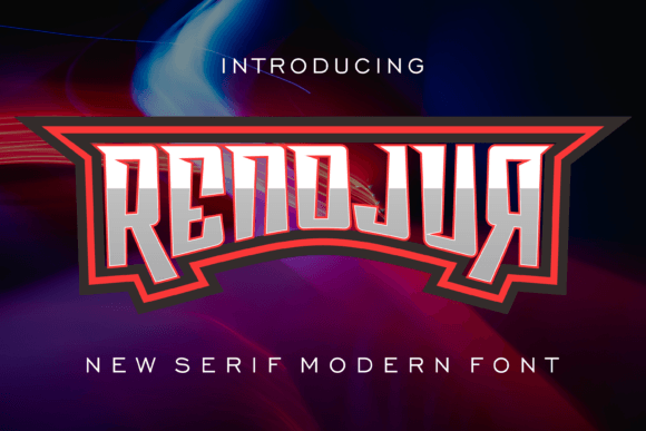 Renojur Display Font for Bold Web Design and Branding
