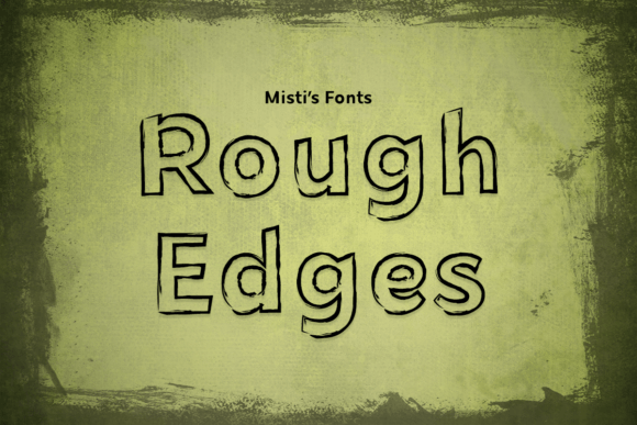 Rough Edges Font for Halloween and Seasonal Creations