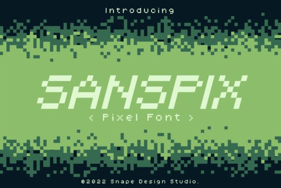 Sanspix: A Retro Pixel Font for Digital Branding