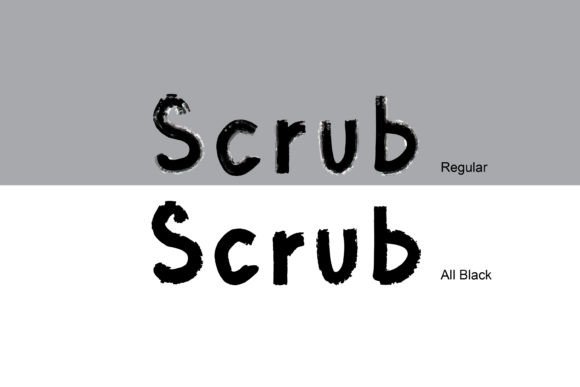 Scrub Font: A Creative Display Typeface for Small Business Branding