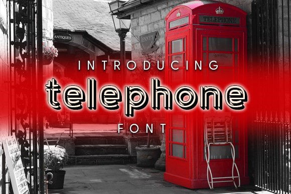 Telephone Font for Makers and Designers