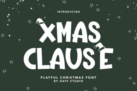 Xmas Clause Font: A Festive Display Typeface for Creative Branding